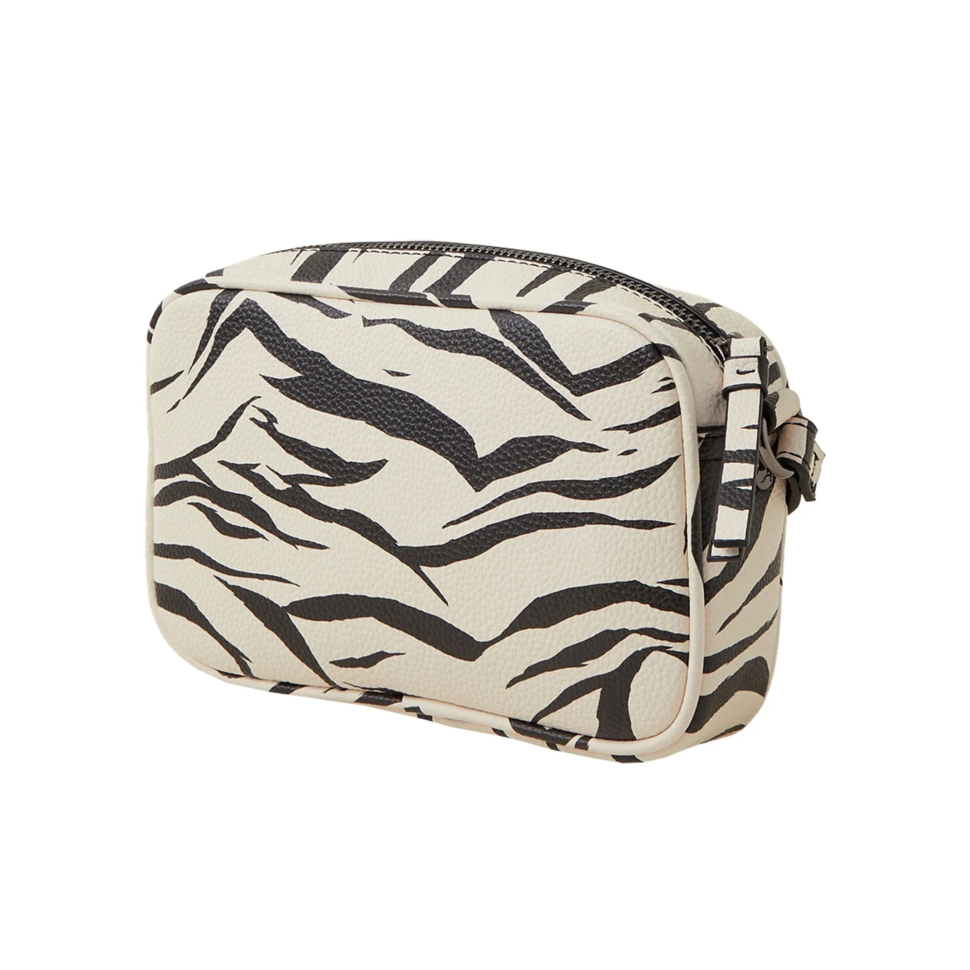 Accessorize London Women's White Animal Print Cross-Body Bag