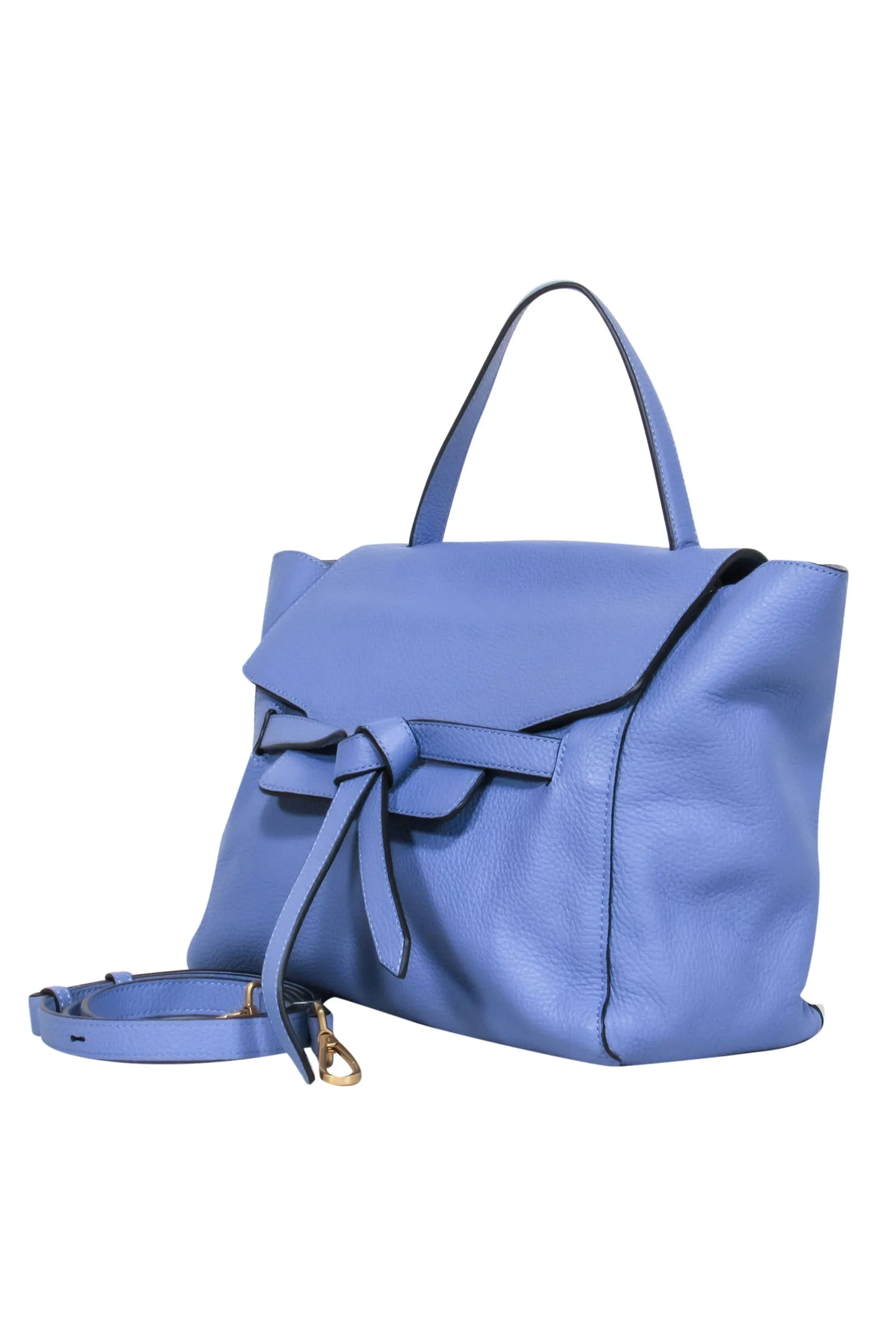 Annabel Ingall - Periwinkle Leather Convertible Satchel