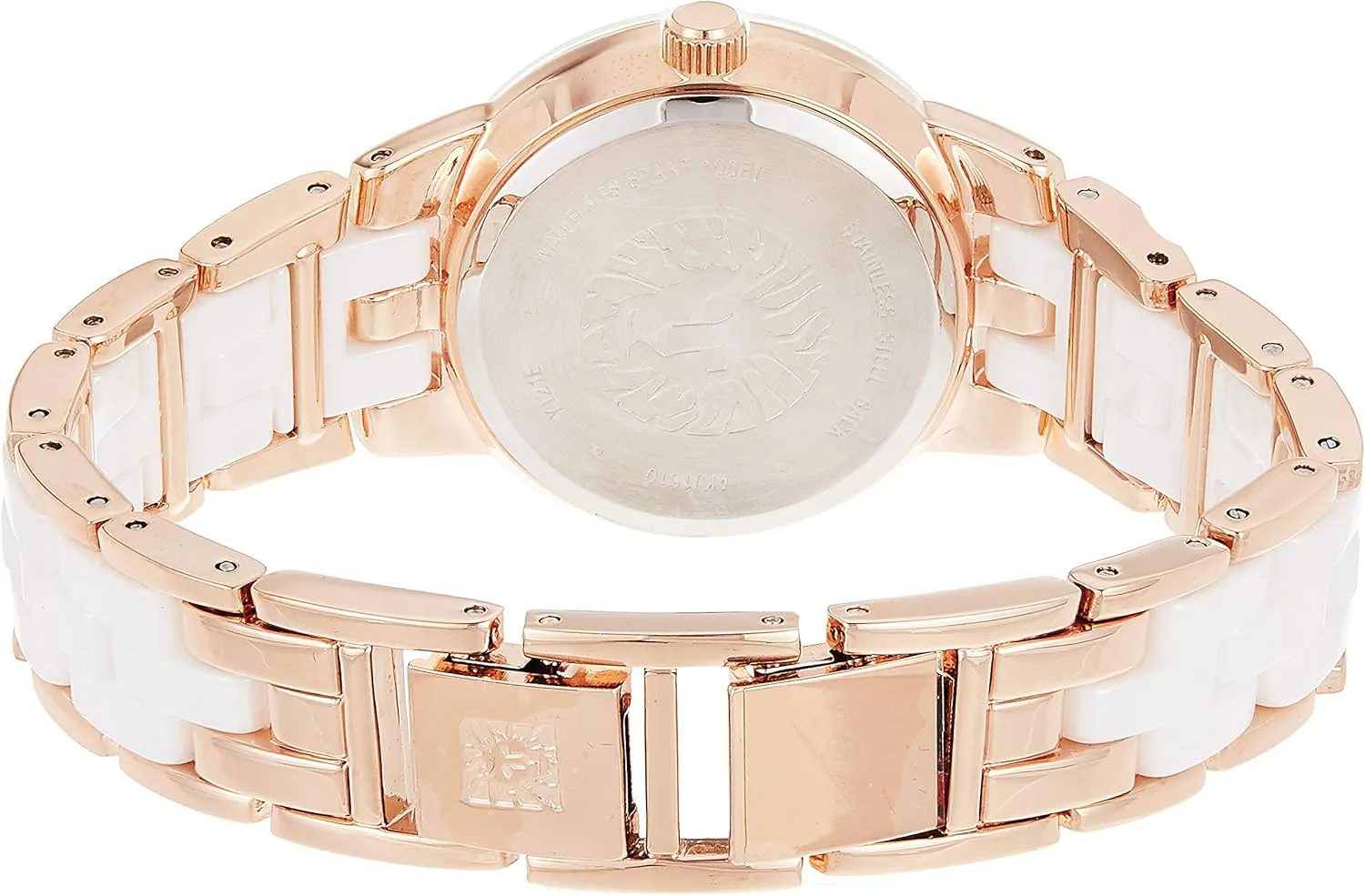 Anne Klein Women's Genuine Diamond Dial Ceramic Bracelet Watch