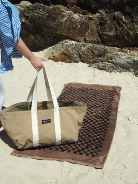AUSTRALIAN MADE UTILITY BAG - SAND/WHITE