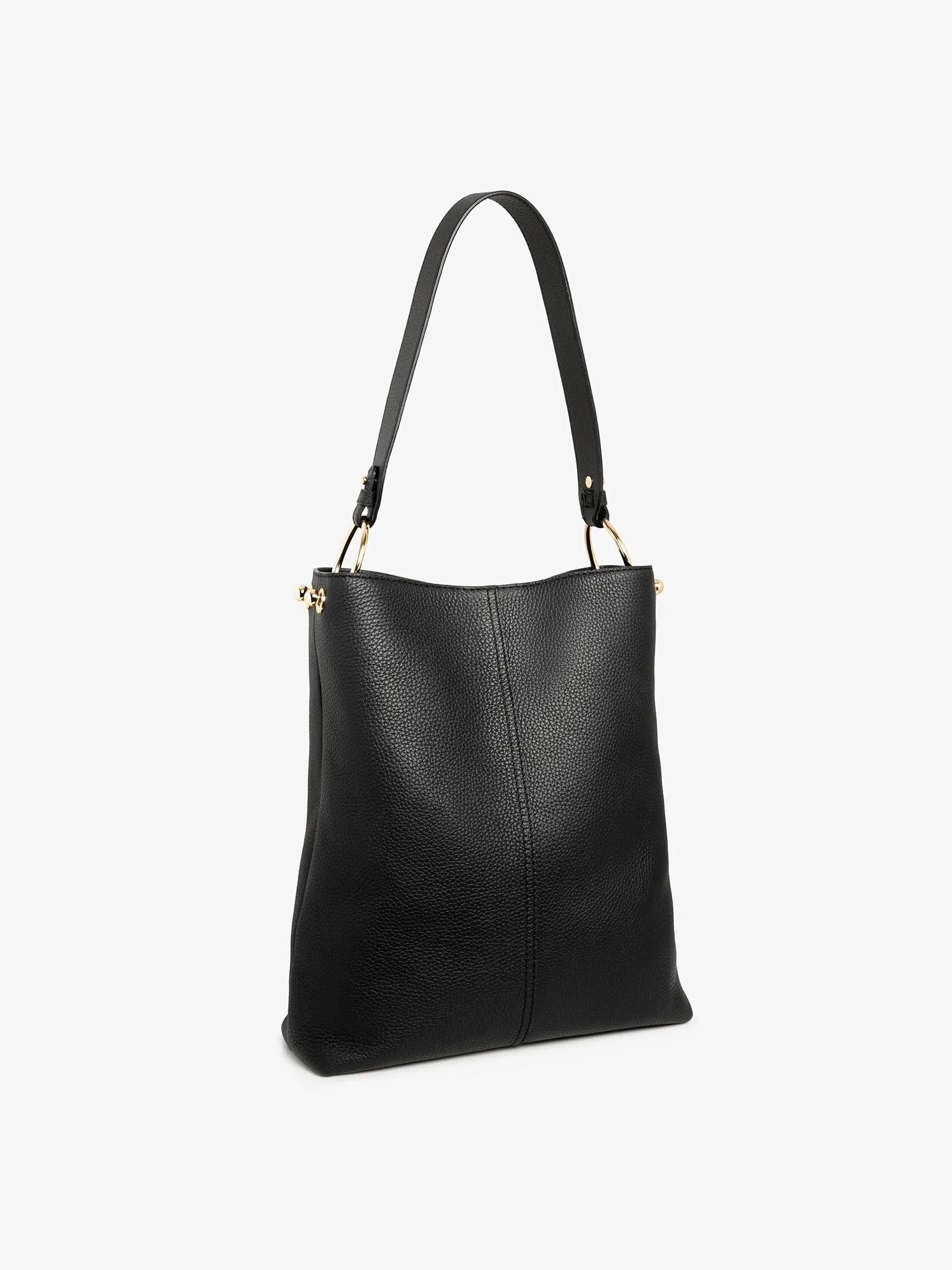 Black Lana hobo midi bag