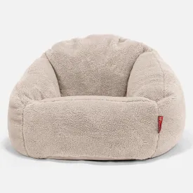 Bubble Bean Bag Chair - Teddy Faux Fur Mink