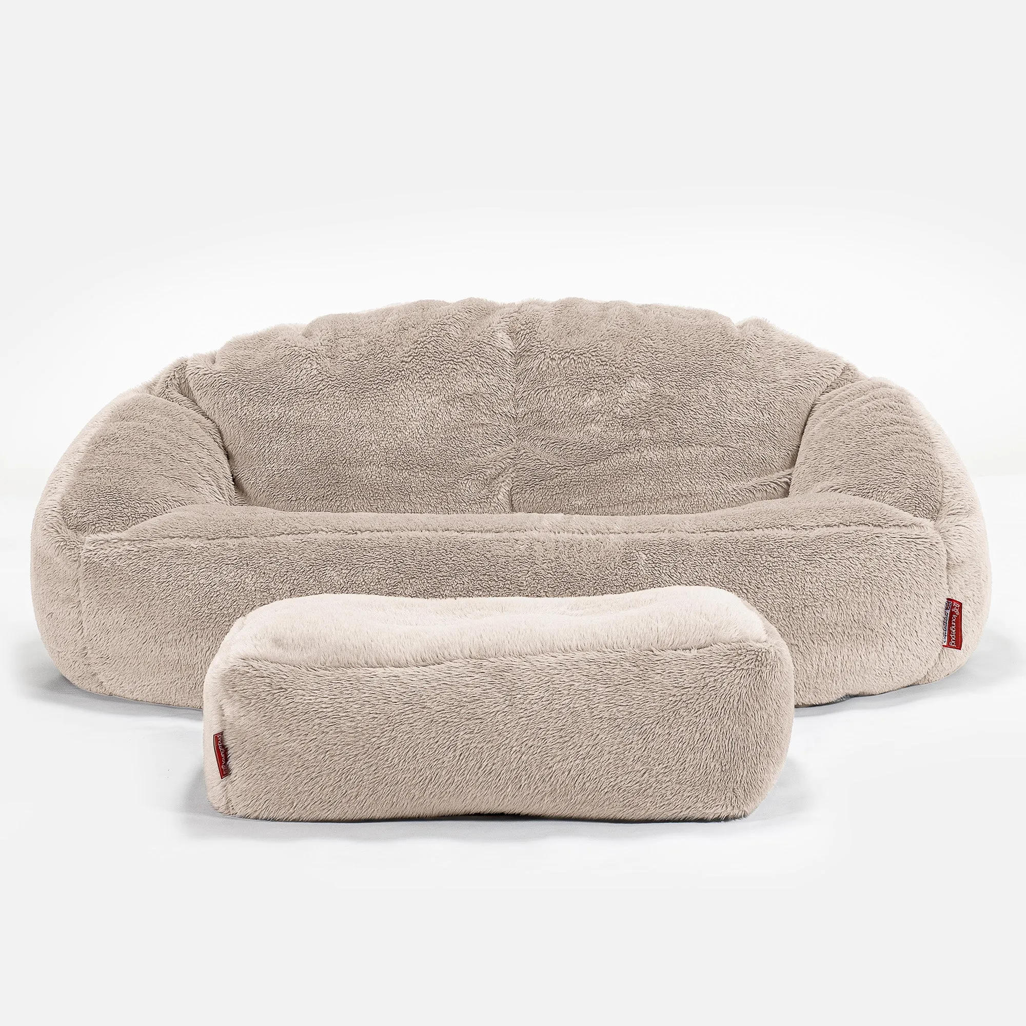 Bubble Sofa Bean Bag - Teddy Faux Fur Mink