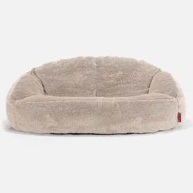 Bubble Sofa Bean Bag - Teddy Faux Fur Mink