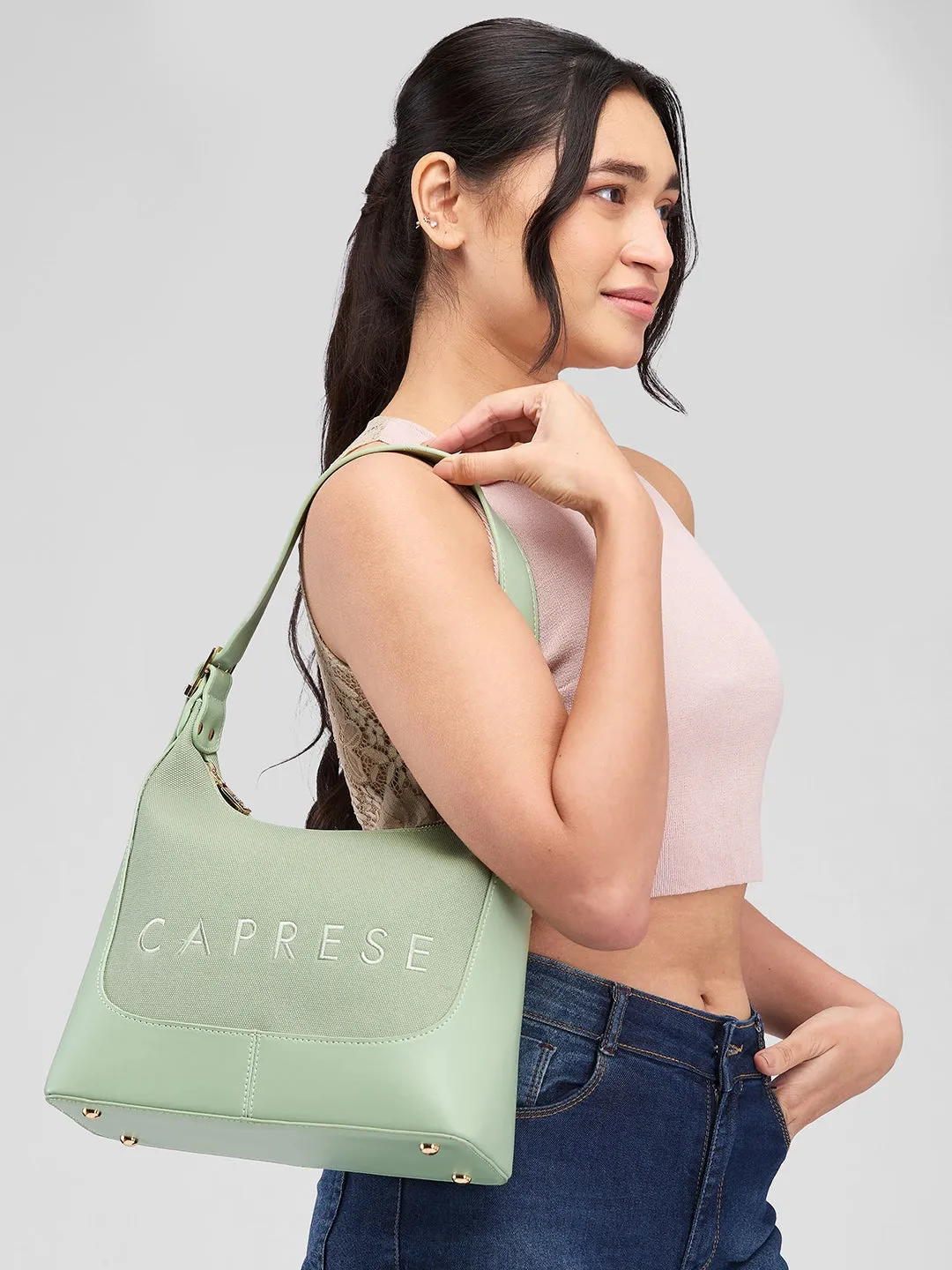 Caprese Brooklyn Hobo Medium Green