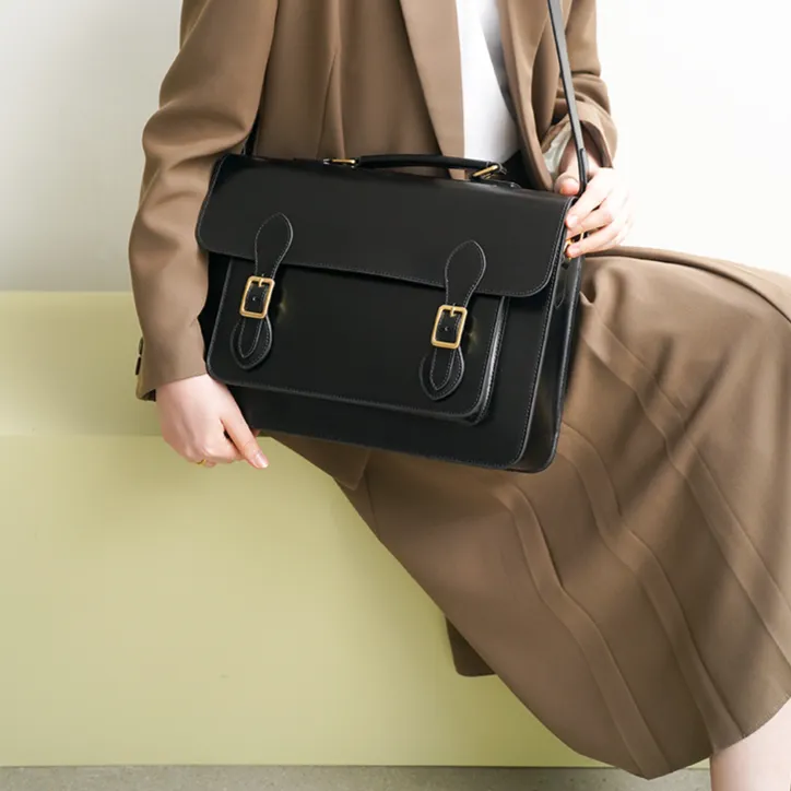 Classic Convertible Leather Backpack School Bag Satchel Briefcase Handbag