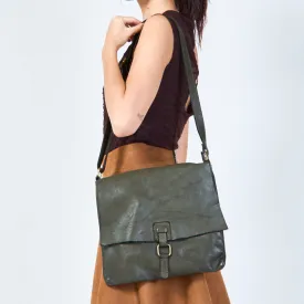 Classic flap leather messenger bag wholesale