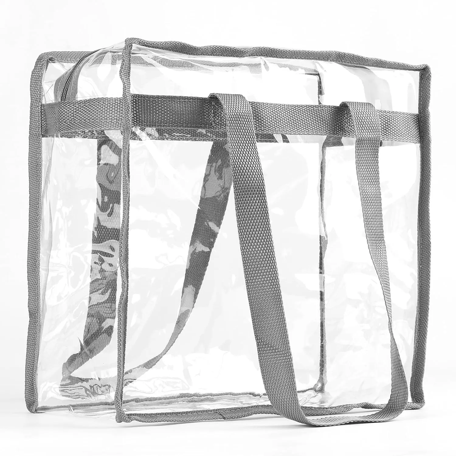 Clear Bag for Stadium Events Approved, 12x6x12 Large Transparent Tote, Clear Bag for Gym Concert Sports