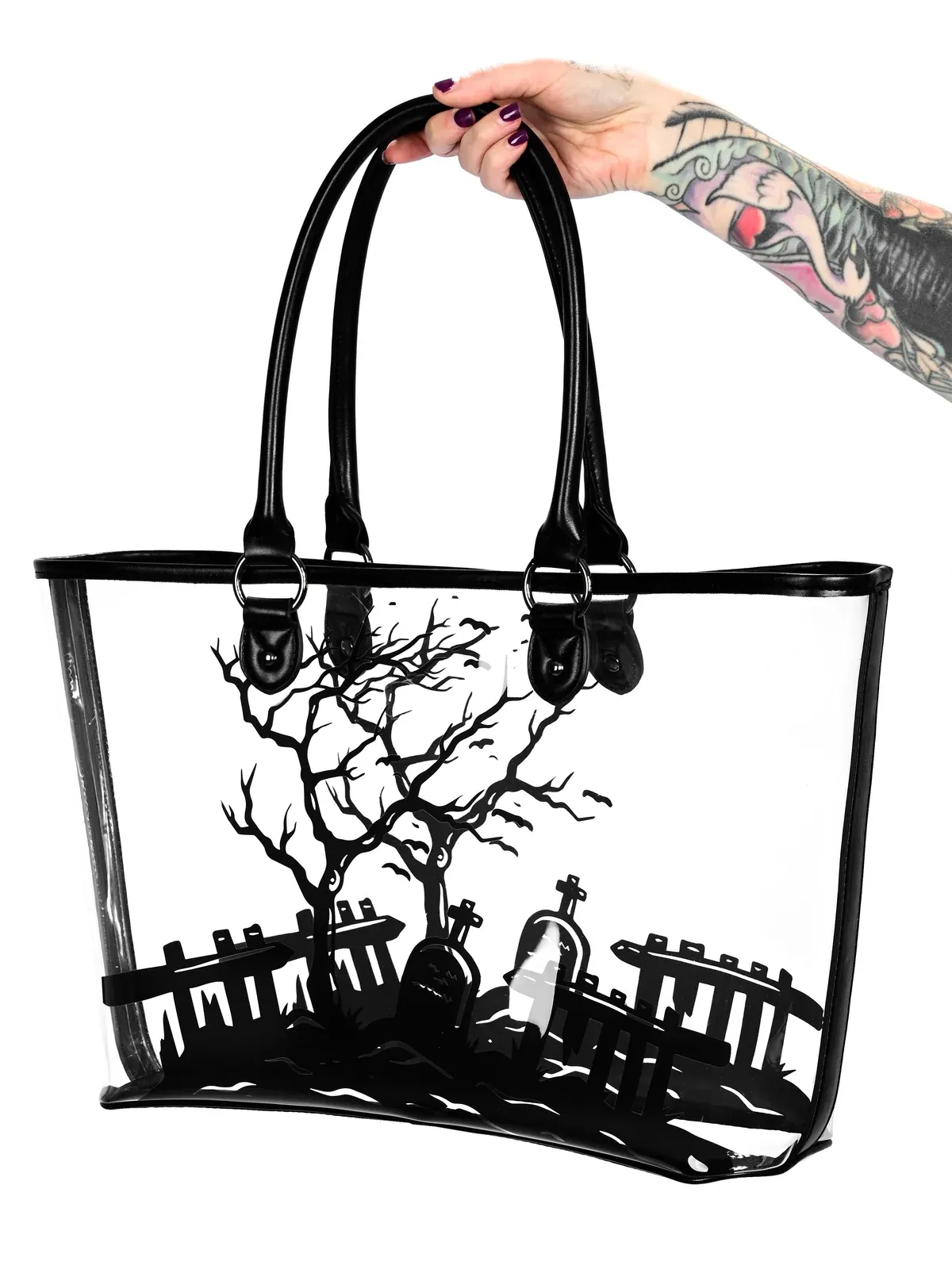 Clear Graveyard Tote FOXBLOOD