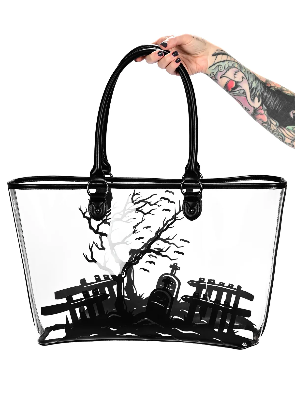 Clear Graveyard Tote FOXBLOOD
