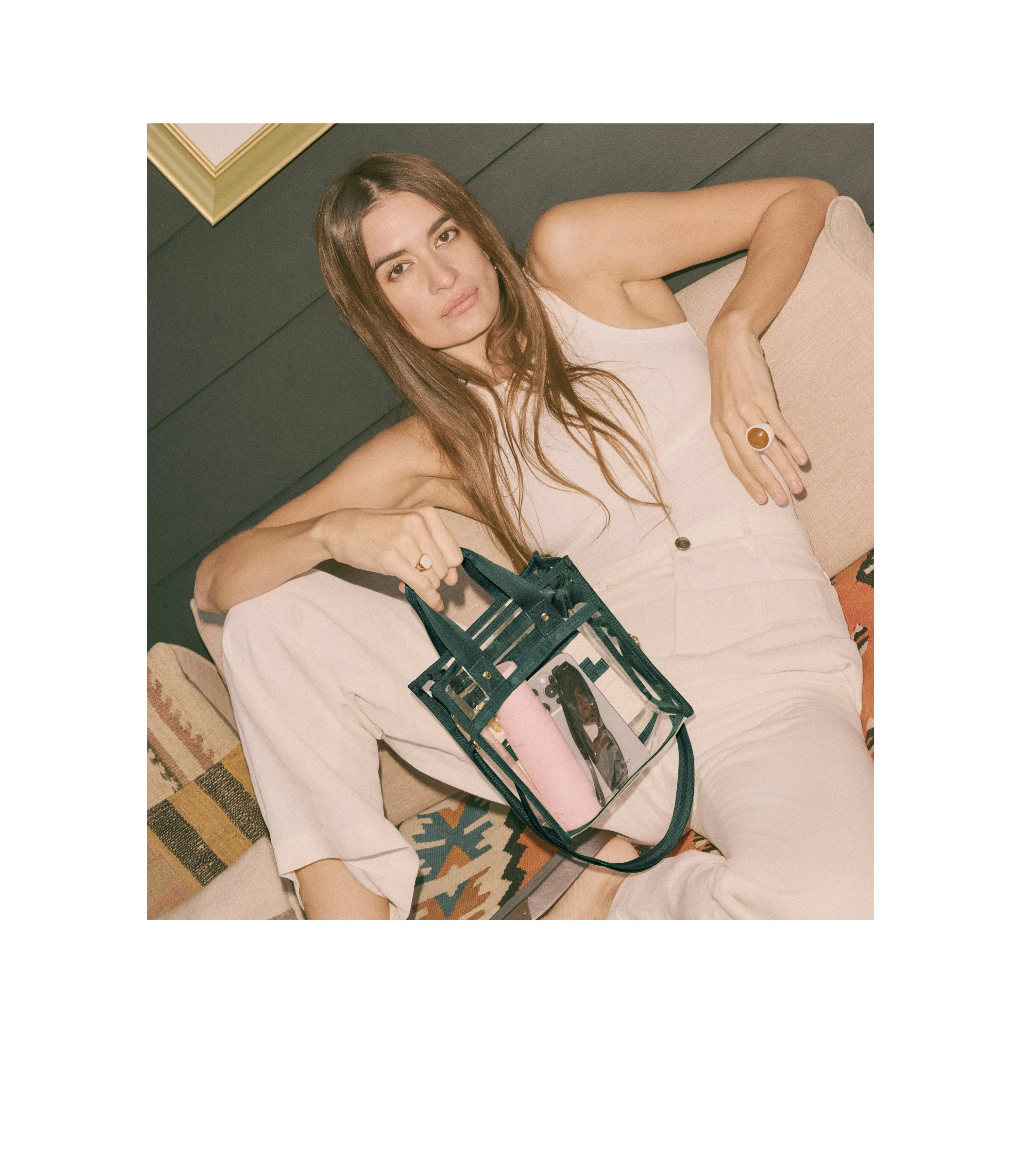 Clear Mini North/South Tote