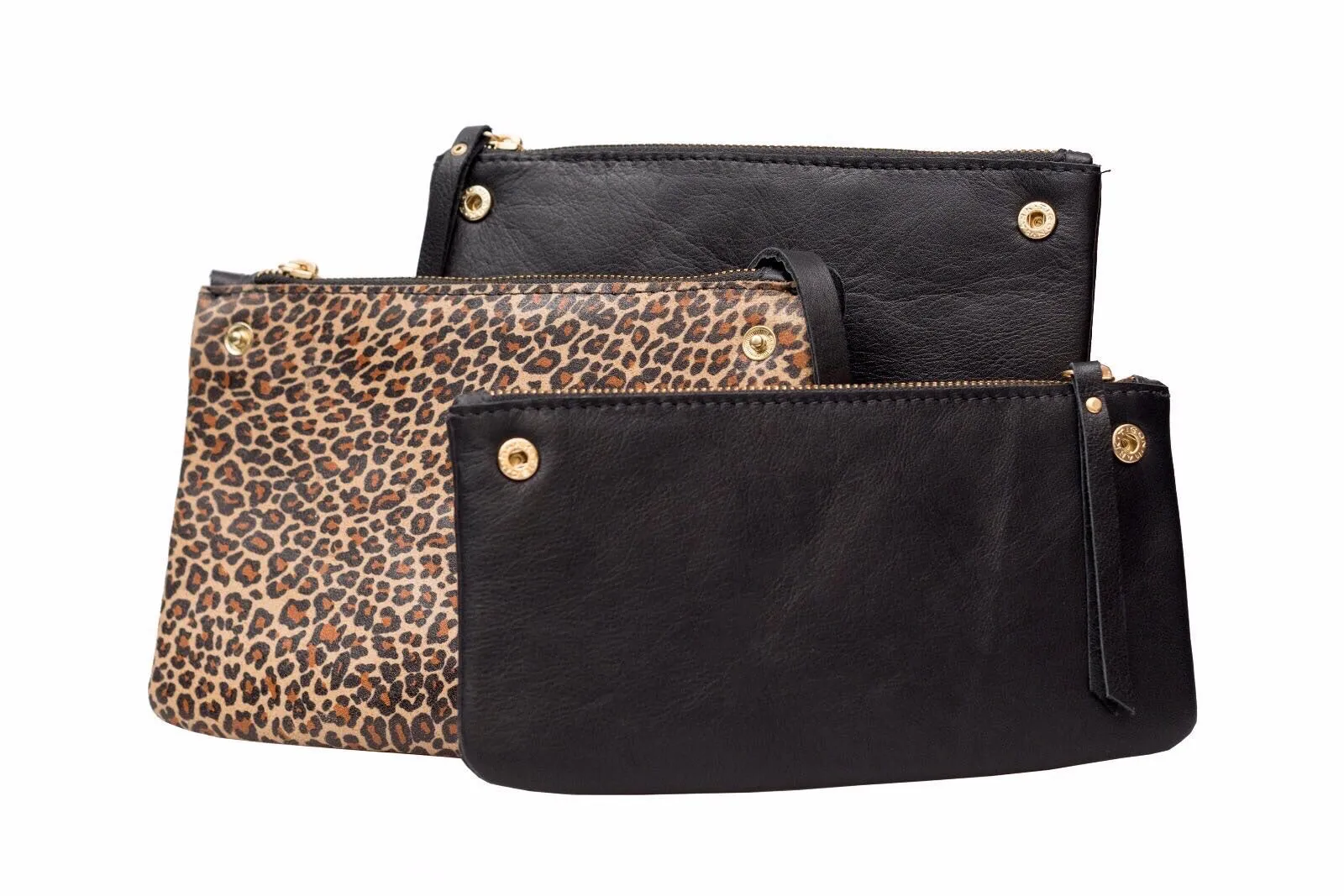 Clutch/ cross-body bag/ The convertible leather bag