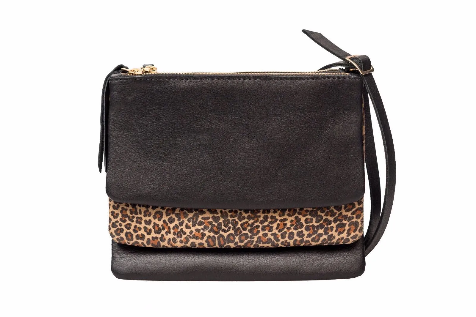 Clutch/ cross-body bag/ The convertible leather bag