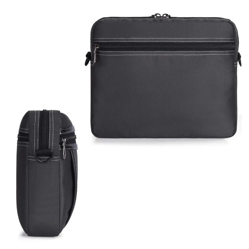 Compact Polyester Sling Bag with Adjustable Strap | 1 Compartment | Charcoal Black