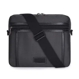 Compact Polyester Sling Bag with Adjustable Strap | 1 Compartment | Charcoal Black