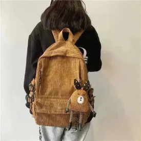 Corduroy Schoolbag, Middle School Student, Junior High School Student