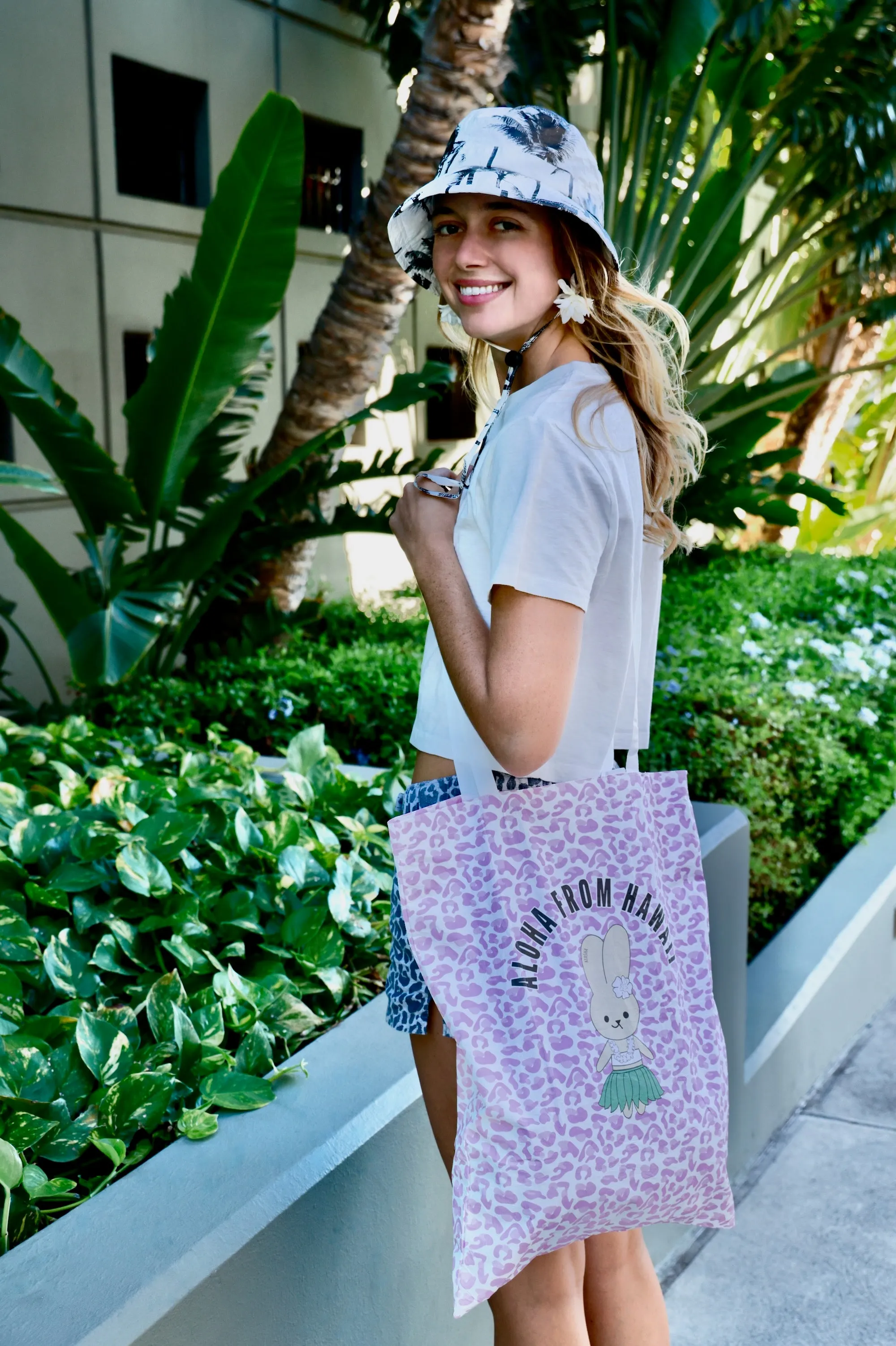 Crossbody Tote - Atasha Rabbit Pink Leopard