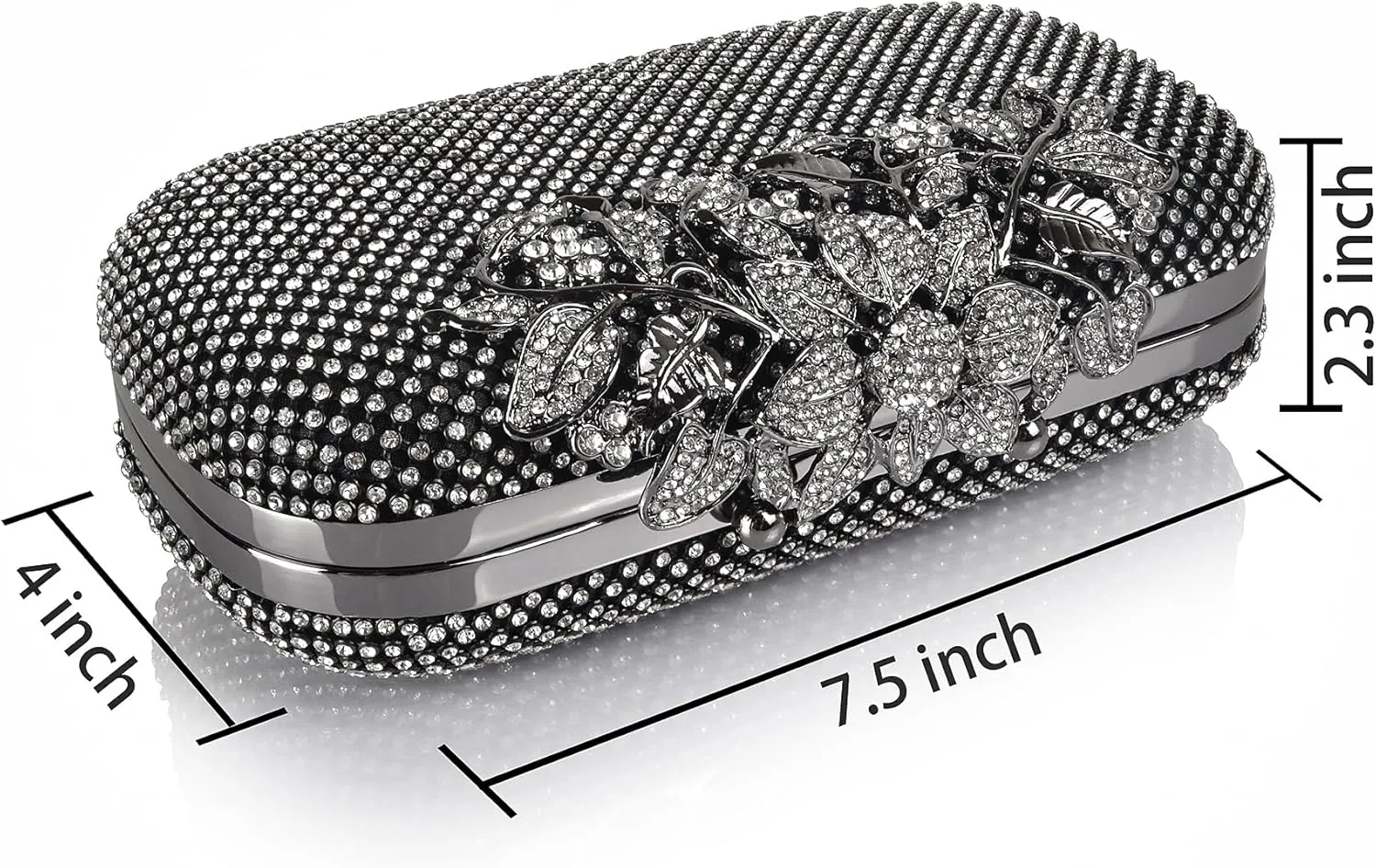 Crystal Evening Bag Rhinestone Bride and Bridesmaid Wedding Prom Party Formal Clutch Purses for Women Evening