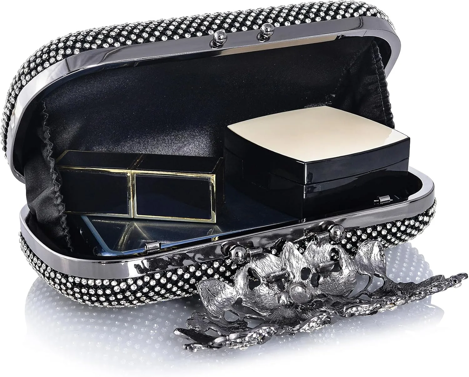 Crystal Evening Bag Rhinestone Bride and Bridesmaid Wedding Prom Party Formal Clutch Purses for Women Evening