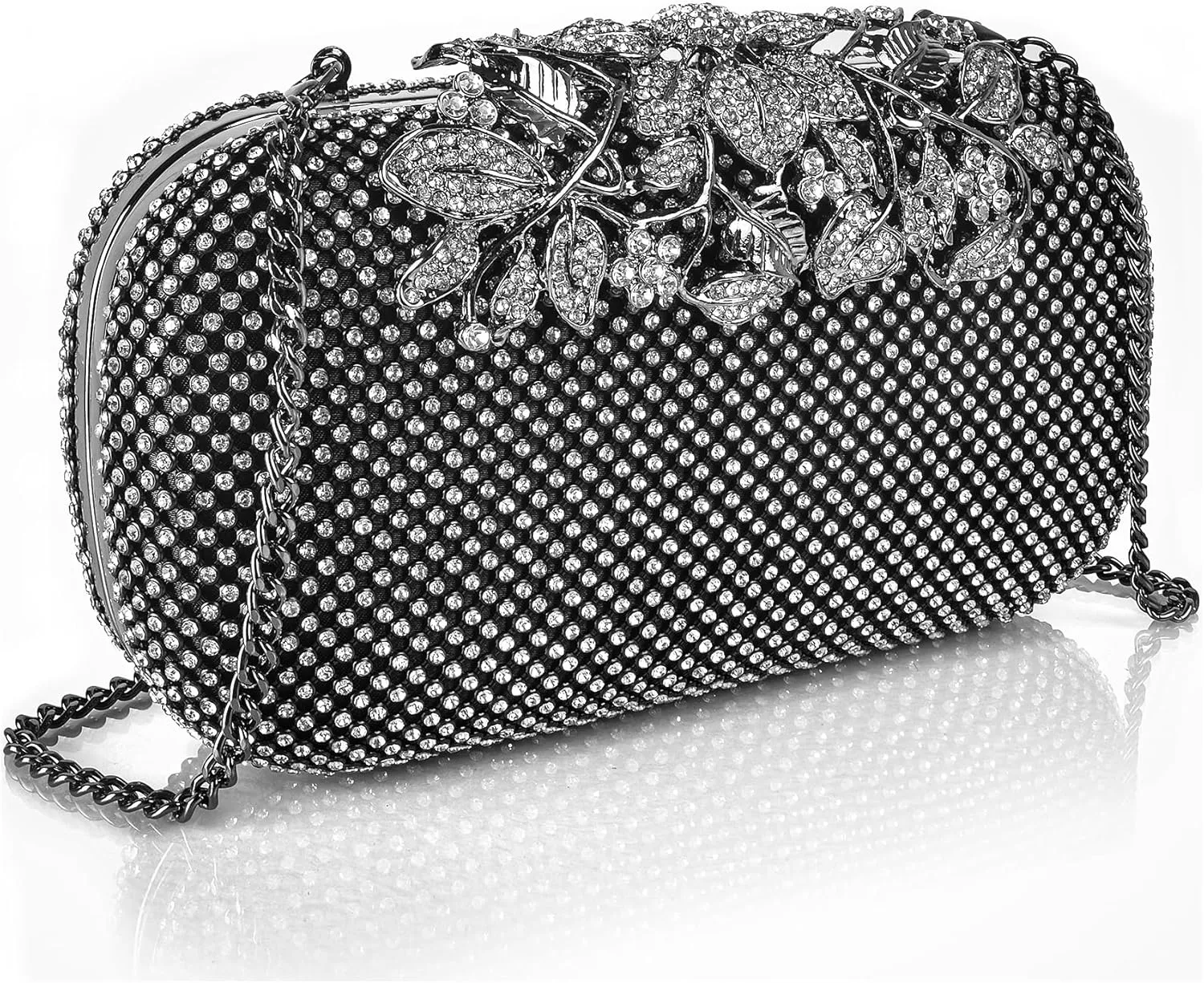 Crystal Evening Bag Rhinestone Bride and Bridesmaid Wedding Prom Party Formal Clutch Purses for Women Evening