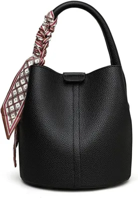 Didida Small Bucket Bags for Women PU Vegan Leather Crossbody Mini Bucket Purses Handbag Removable Shoulder Strap