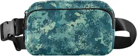 Flecktarn Marine Camouflage Women Fanny Pack Hip Pack Belt Pouch Waterproof Bright Color Cross Body Waist Pack