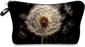 Floral Gift Dandelion Makeup Bag Cute Small Makeup Organizer Bag Travel Toiletry Zipper Pouch Birthday Christmas Dandelion Gifts Dandelion Cosmetic Bag Gift for Women Girls Friends