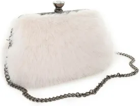 Fur Story Tote Bag Faux Fur Purses for Women Plush Handbag Fuzzy Shoulder Bag Big Capacity Black Purse for womens Girls
