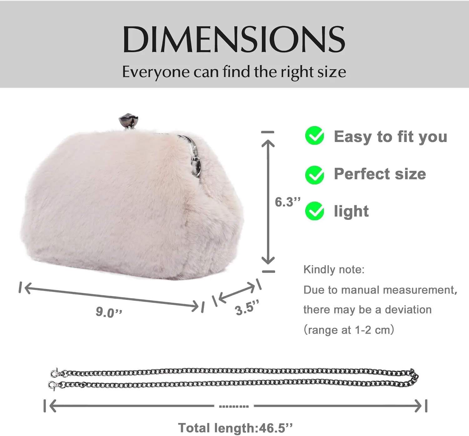 Fur Story Tote Bag Faux Fur Purses for Women Plush Handbag Fuzzy Shoulder Bag Big Capacity Black Purse for womens Girls