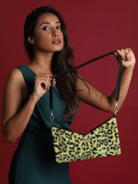 FURBABY Animal Print Faux Fur Box Shaped Shoulder Bag | Modern Myth