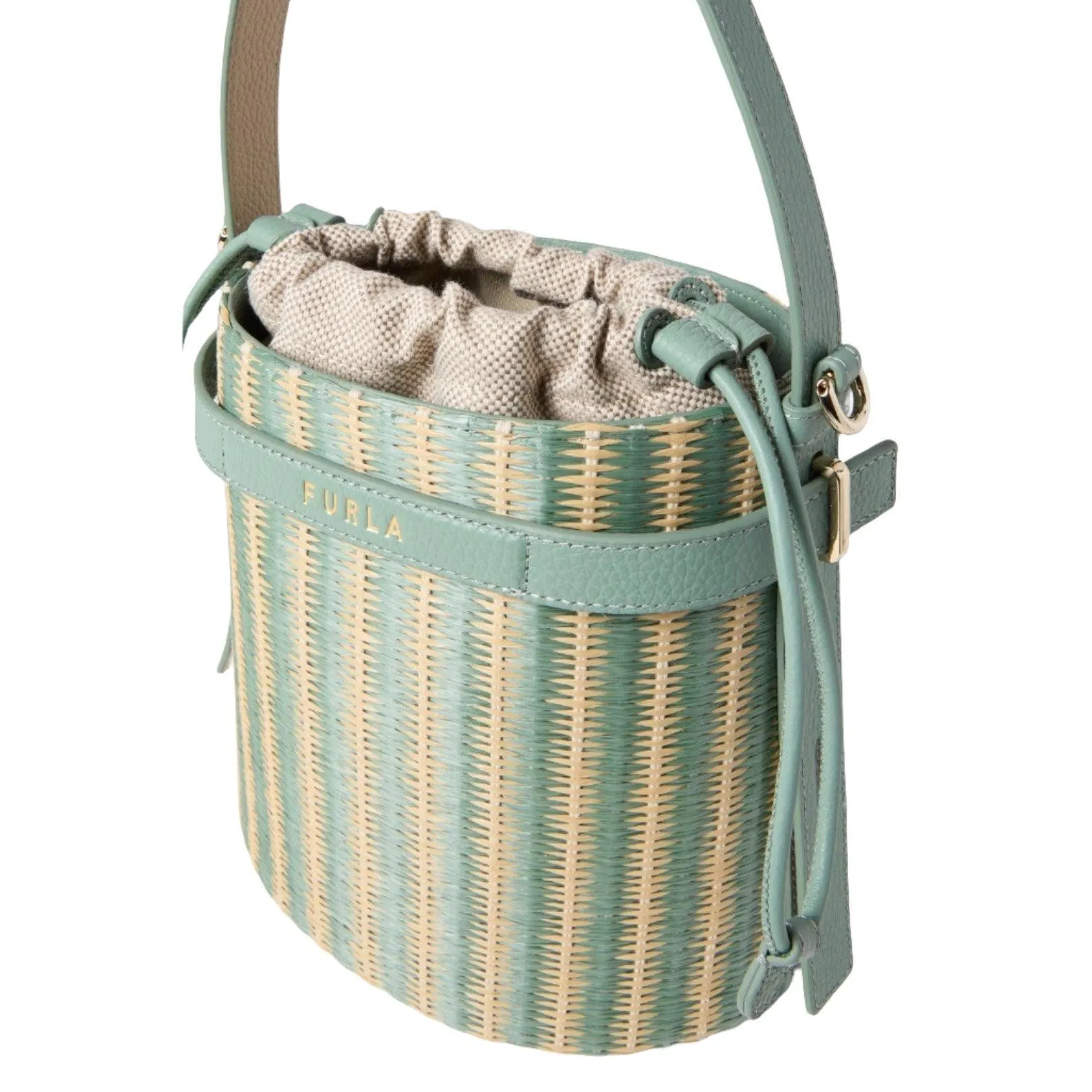 Furla Giove Mini Bucket Bag - Green