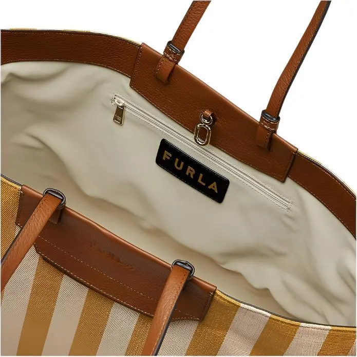 Furla Meraviglia Medium Tote - Toni Girasole   Cognac