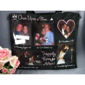 Happily Ever After Fun Personalized Photo Wedding Tote