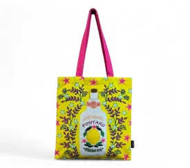 House of Omaya Printed Positano Cotton Canvas Tote Bag 34x36 Cms