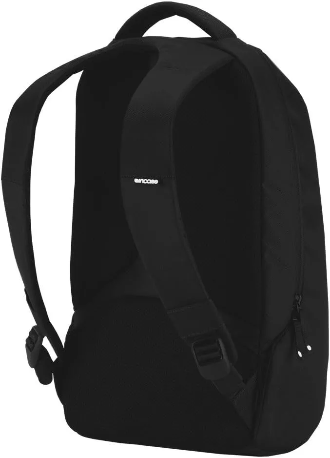 Incase ICON Lite Pack Backpack - Travel and Tech Backpack with Faux Fur Laptop and Quick Access Pockets - Large Main Compartment - Fits up to 15" MacBooks/Laptops - Black