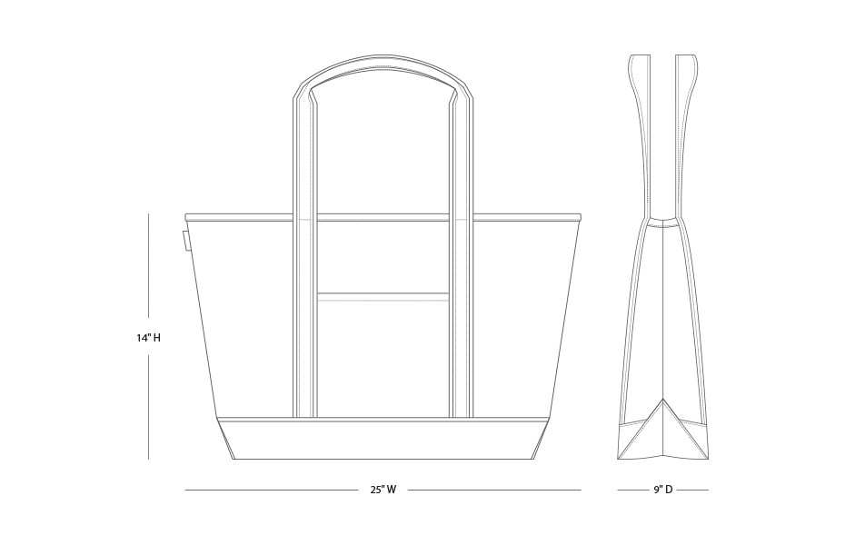 Junior League Canvas Boat Tote - Icon Logo Tote