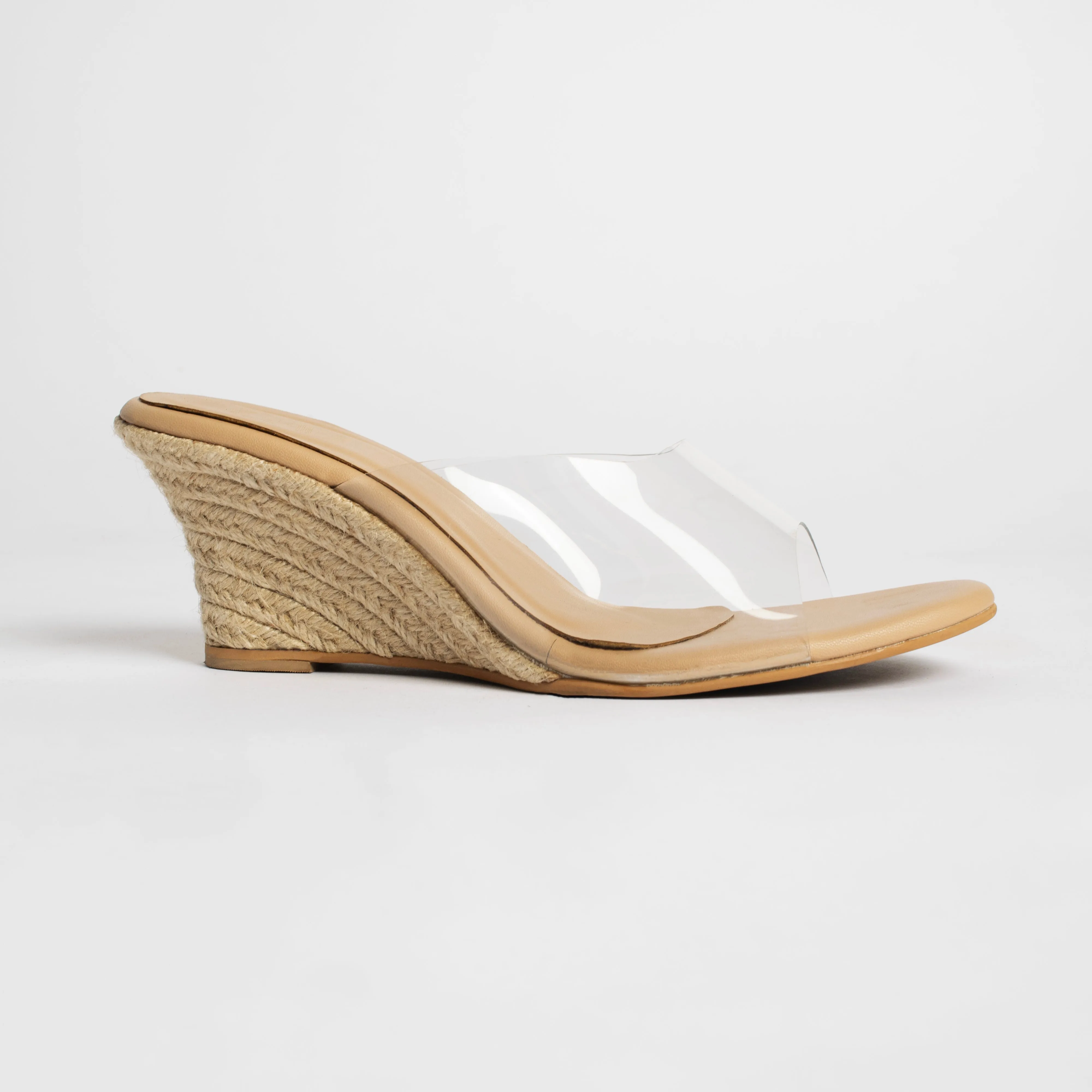 Jute Clear Wedges