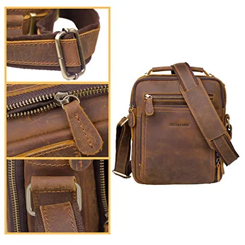 Leather Messenger Bag for Men - Crossbody Bag for Business