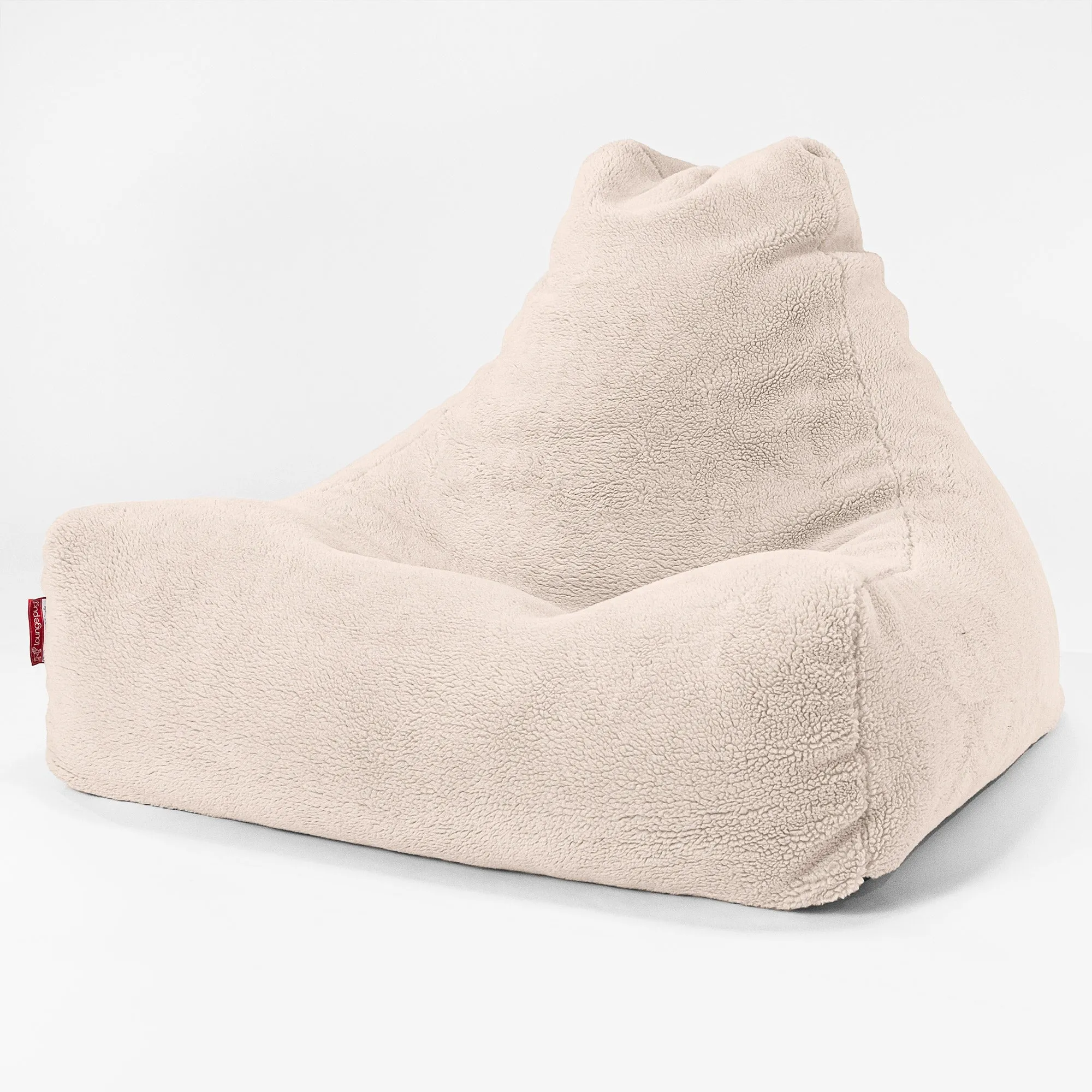Lounger Beanbag - Teddy Faux Fur Cream