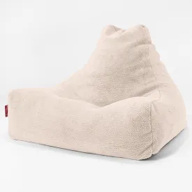 Lounger Beanbag - Teddy Faux Fur Cream