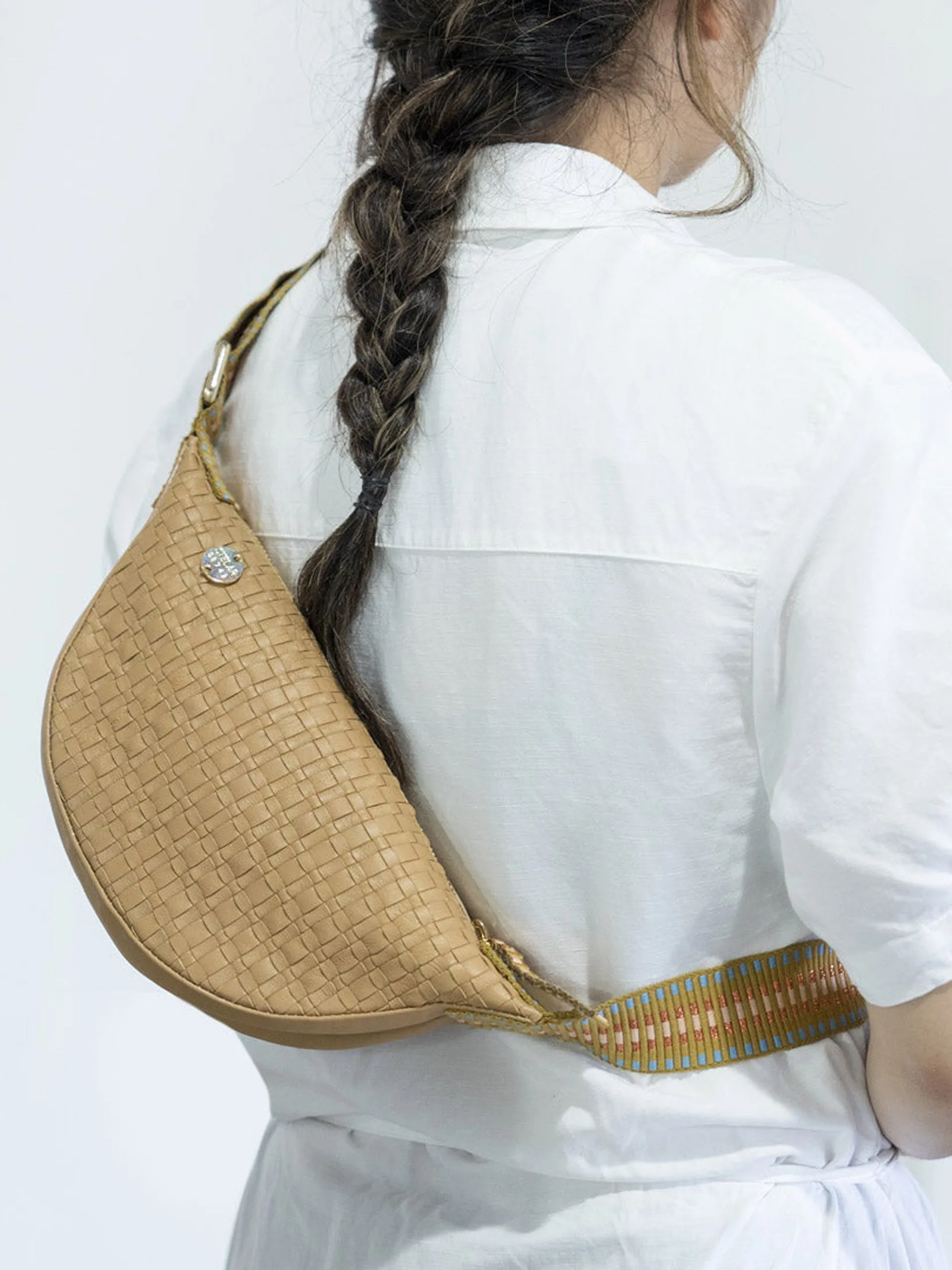 Medewi leather mini sling bag