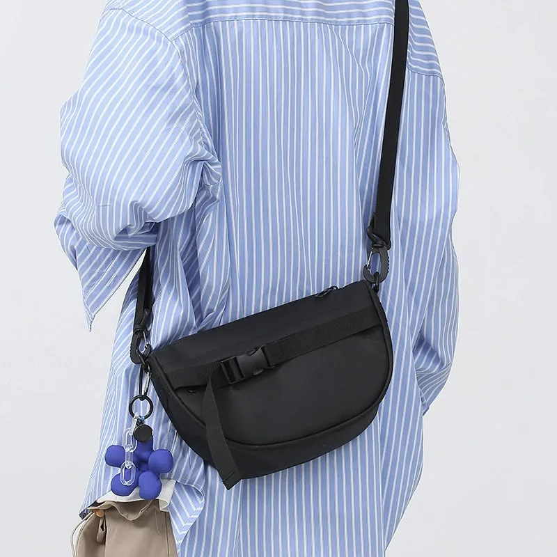 Messenger Bag Men's Ins Trendy Small Bag Minimalist Trendy Cool Sports Small Shoulder Bag Men's Functional Shoulder Bag Small Casual Backpack Bag