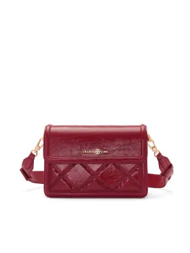 Mosaic Compact Messenger Bag - Retro Red