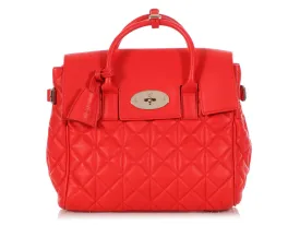 Mulberry Red Cara Delevingne Quilted Convertible Bag