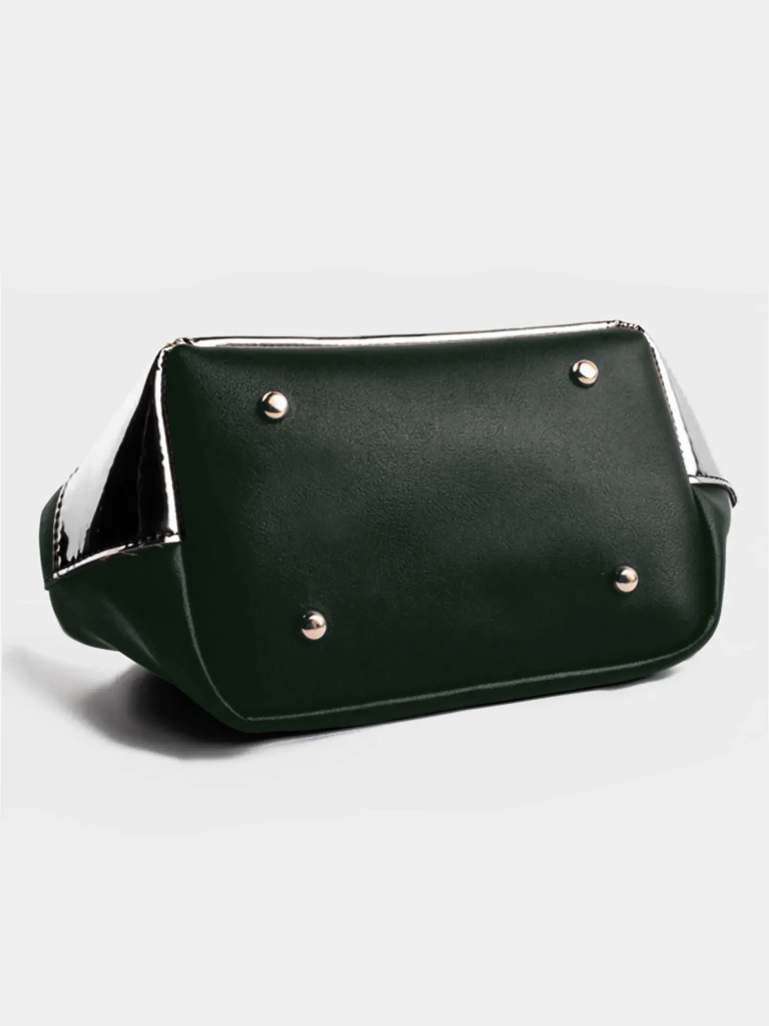Olive & Silver Drawstring Bucket Bag | Modern Myth
