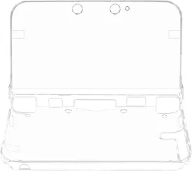 OSTENT Protective Clear Crystal Hard Guard Case Cover Skin Shell for Nintendo 3DS XL LL Color Clear White