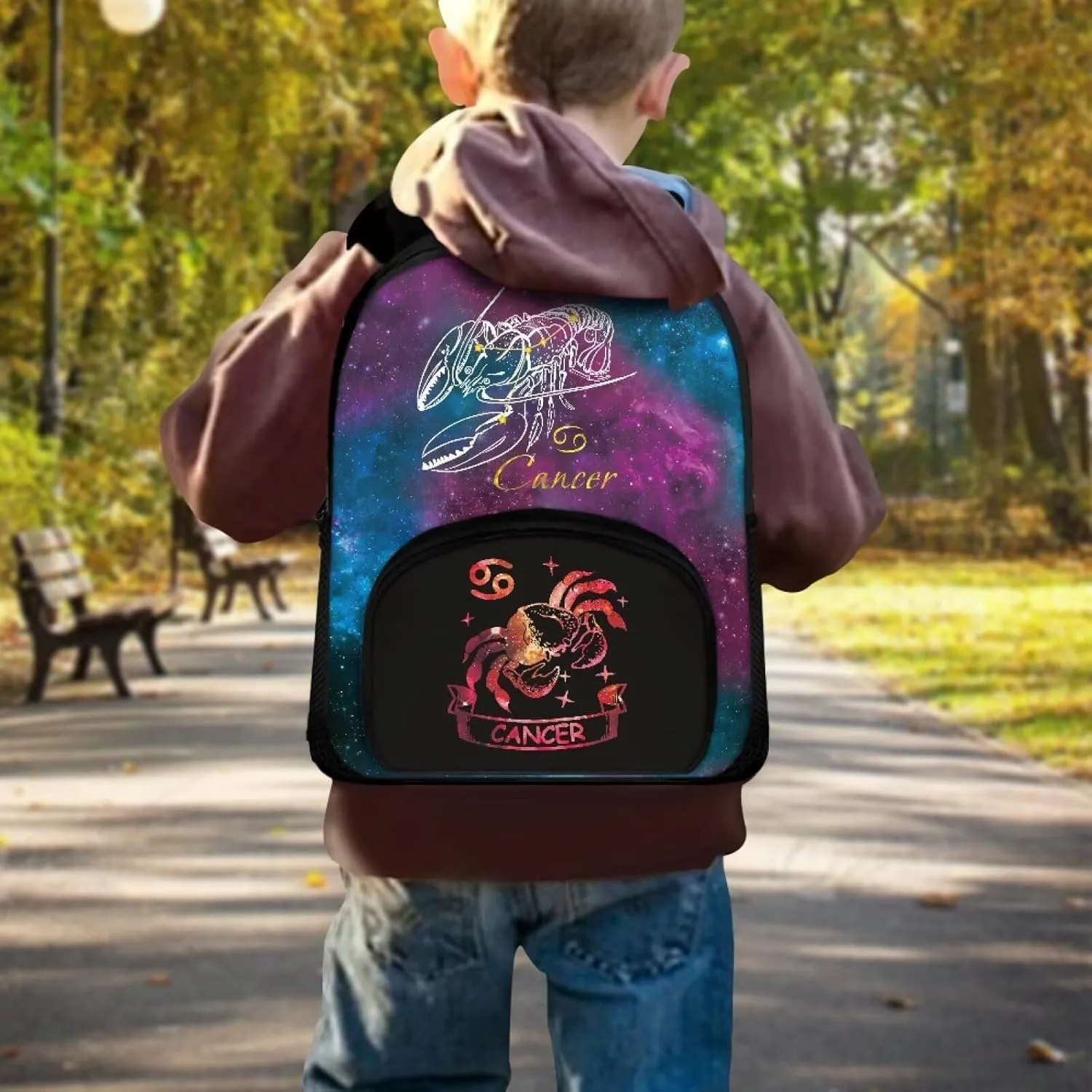Personalized Constellations Print Backpack for Girls Boys, 12 Inch Bookbag with Adjustable Straps, Durablity, Lightweight, School Bag Mini