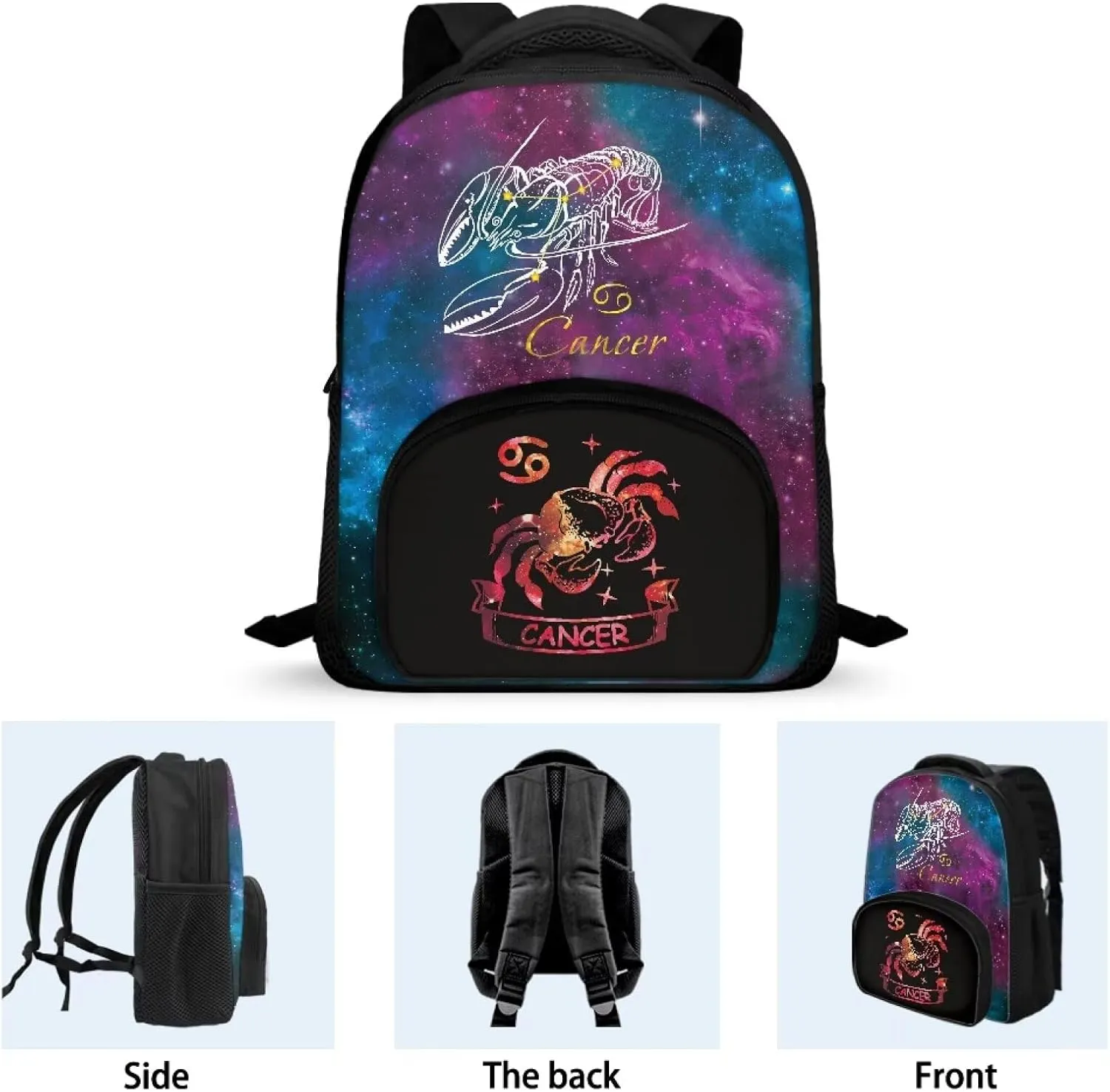Personalized Constellations Print Backpack for Girls Boys, 12 Inch Bookbag with Adjustable Straps, Durablity, Lightweight, School Bag Mini