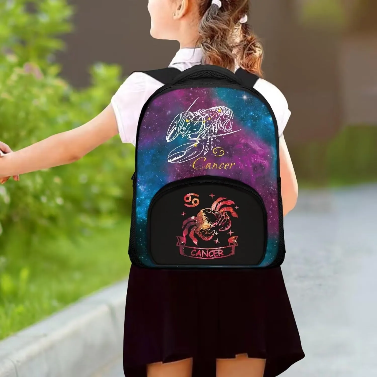 Personalized Constellations Print Backpack for Girls Boys, 12 Inch Bookbag with Adjustable Straps, Durablity, Lightweight, School Bag Mini
