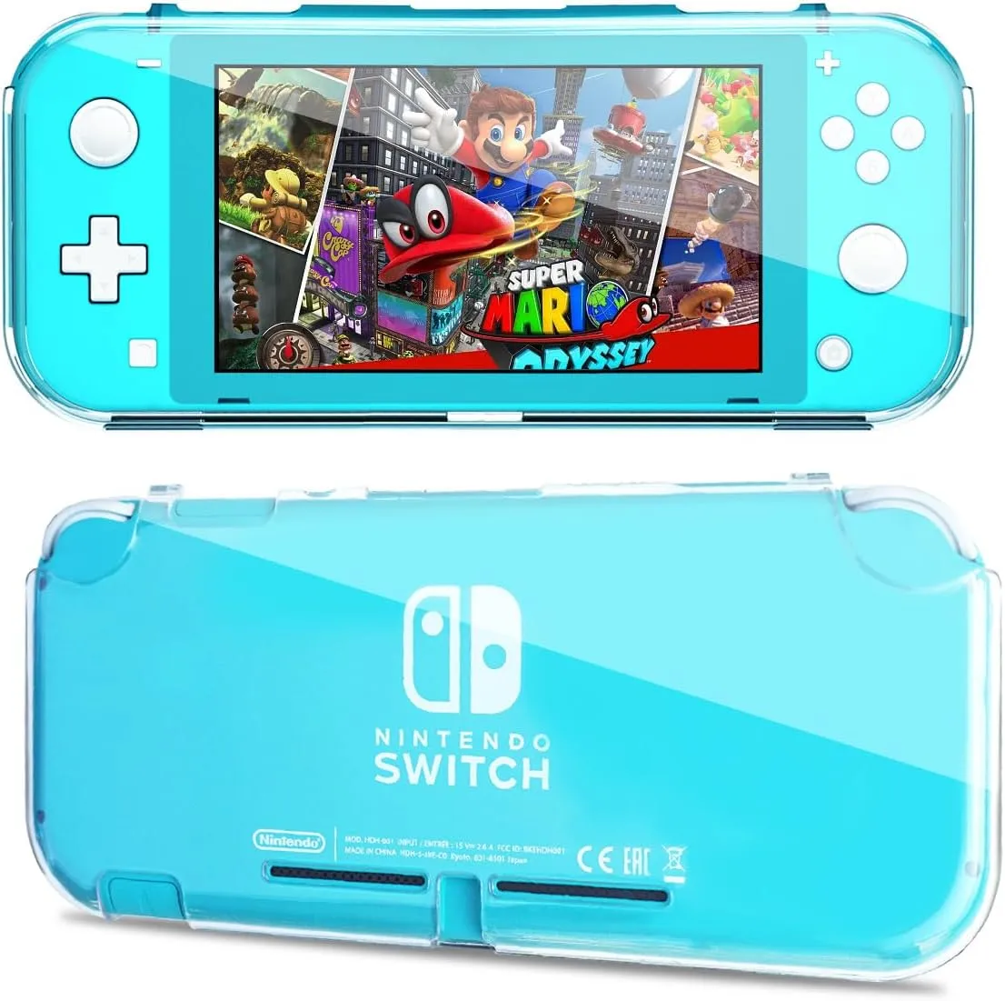 Protective Case for Nintendo Switch Lite, Durable Clear Cover for Nintendo Switch Lite Case with Shock-Absorbent & Anti-Scratch Switch Lite Accessories Slim Skin Shell - Transparent
